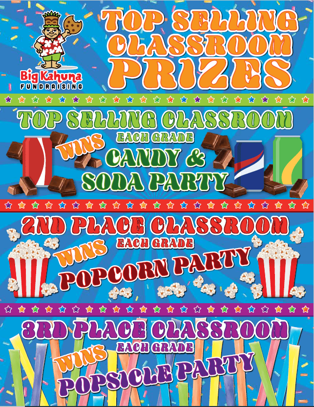 Top Selling Candy and Soda Party Prize Flyer